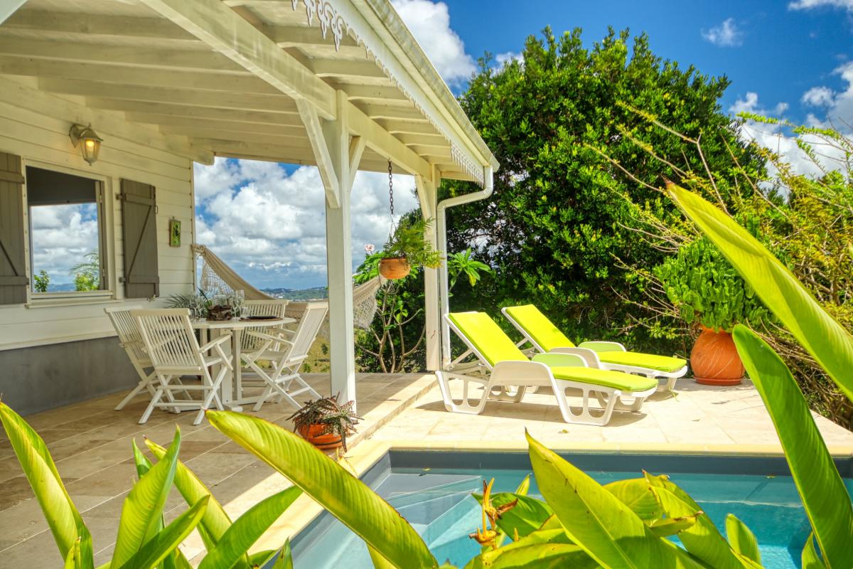 Location Bungalow luxe Martinique - Bain Soleil